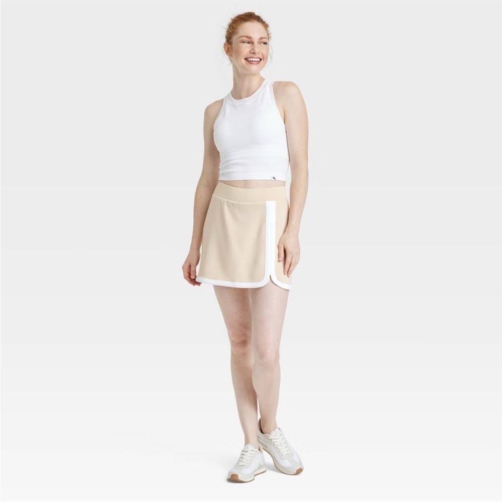 Joylab Women's Knit Piped High-Rise Skort with Side Pocket new 🆕